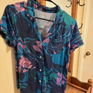 womens stars above pj shirt xs